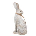 Béžový sediaci králik s mašľou Rabbit Bow 
