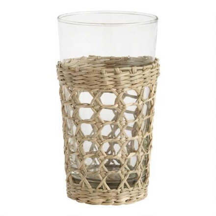 Sklenený pohár Woven Straw